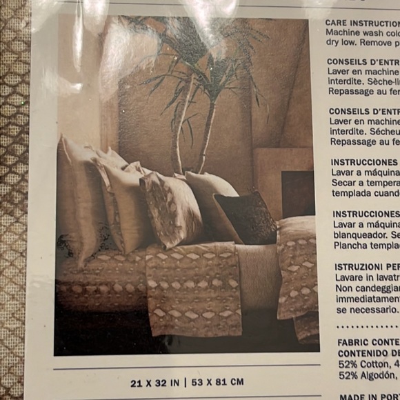 Ralph Lauren Sellek Python Standard Pillowcases X 2 new - Picture 6 of 8